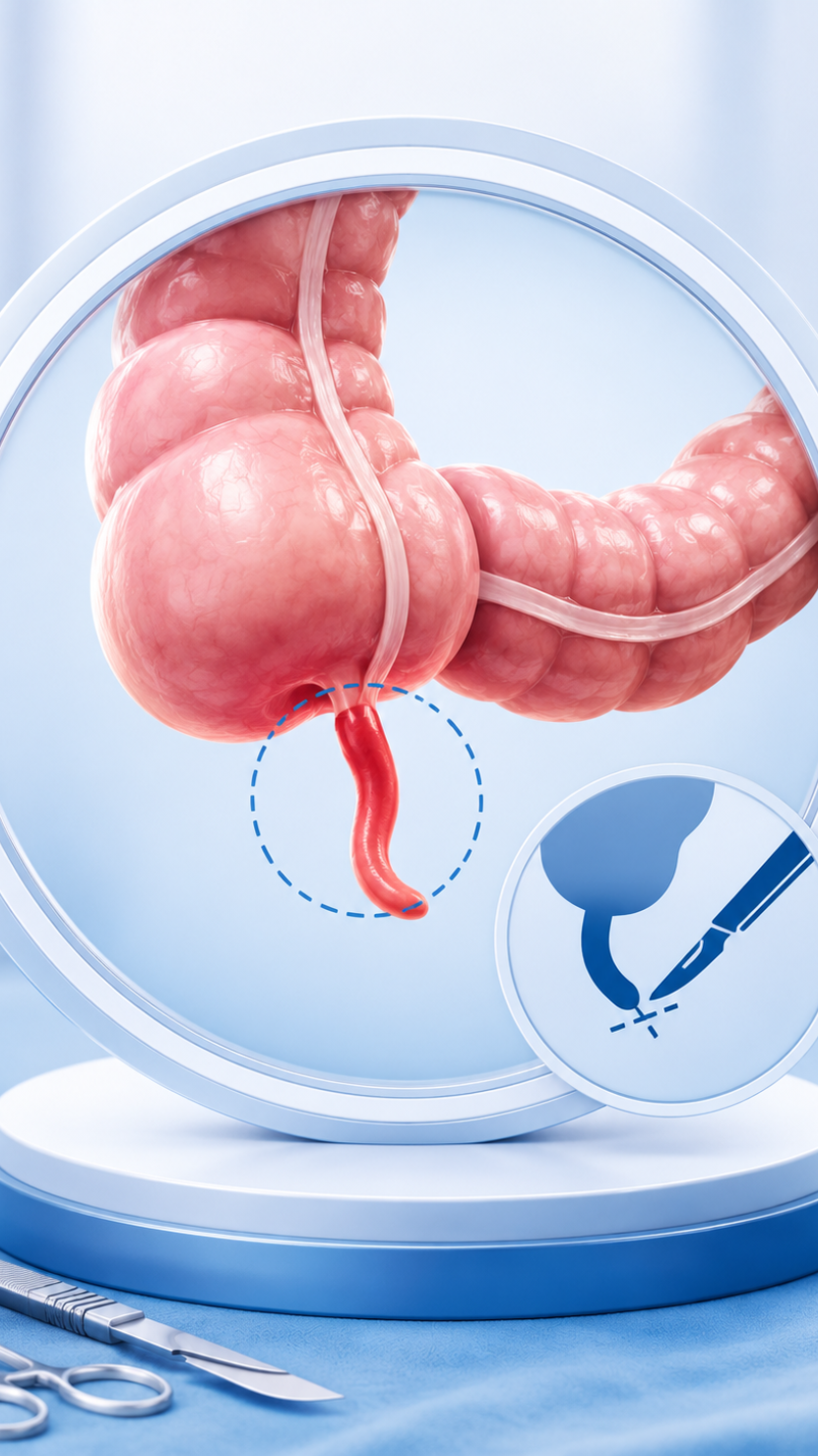 Laparoscopic appendicectomy keyhole appendix surgery at AnuSri Hospitals Secunderabad Hyderabad